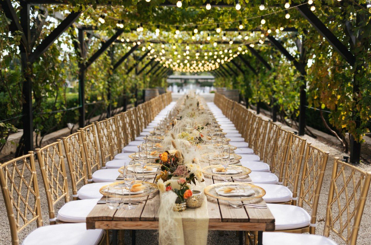 Dubai outdoor wedding decoration