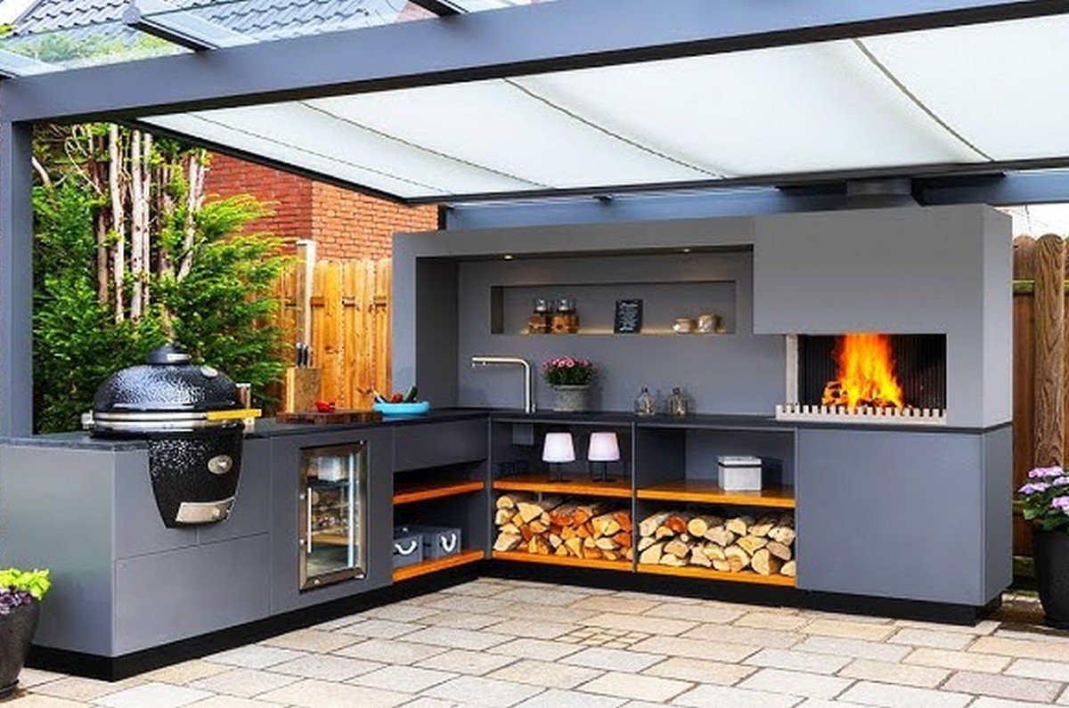 outdoor barbecue kitchen