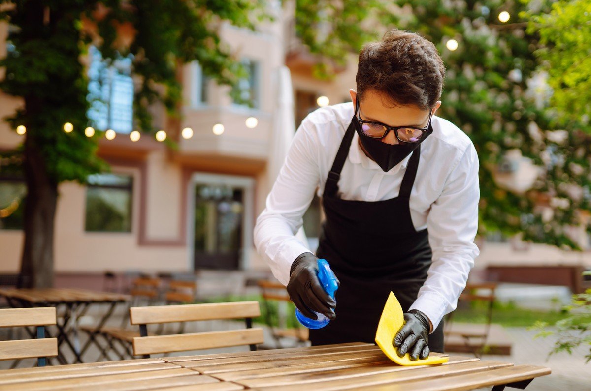 wooden garden cleaning in Dubai