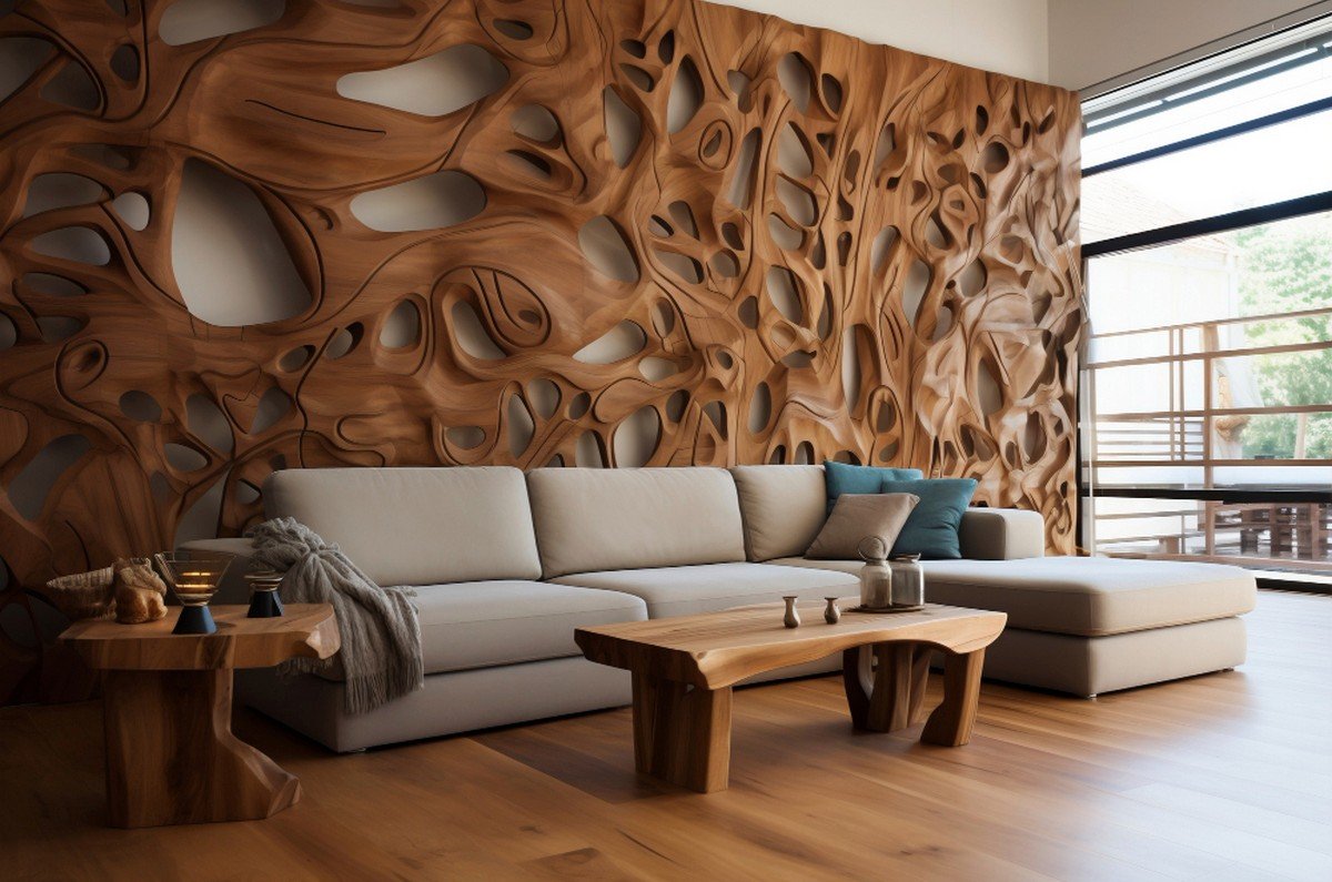 Stylish Wall Wooden Work