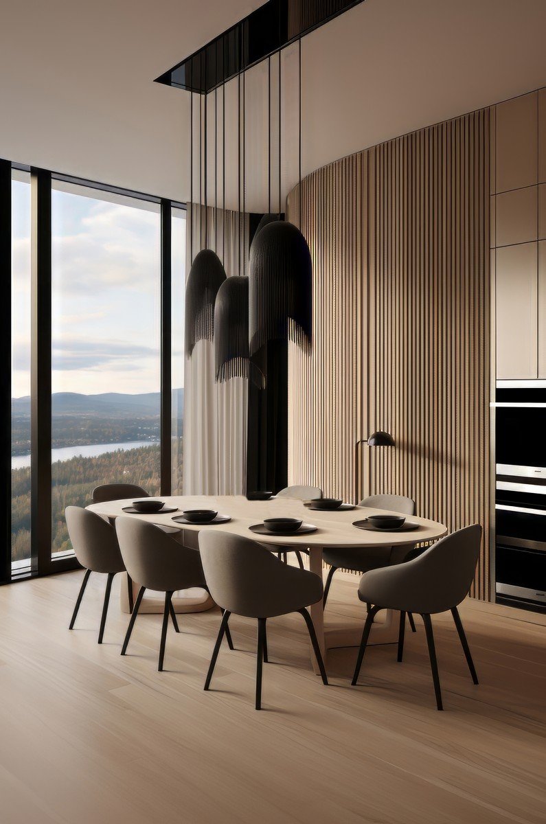 Modern Kitchen Interior of Penthouse